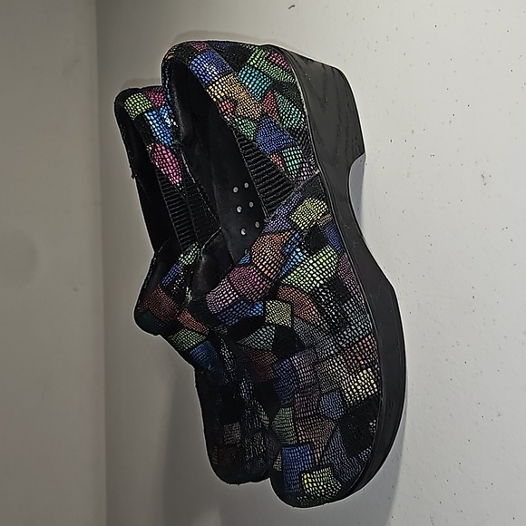 Klogs Portland Puzzle Multi-Colo Leather upper clogs 8.5M VGUC - Picture 8 of 15